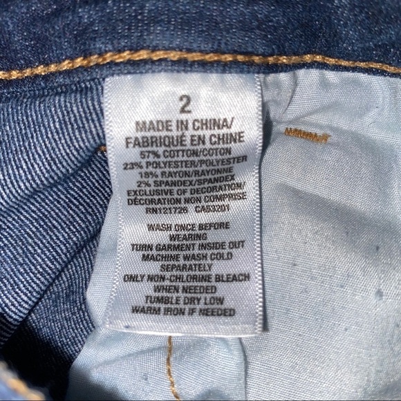 Aeropostale Midi Jean Shorts Size 2 - Picture 4 of 4